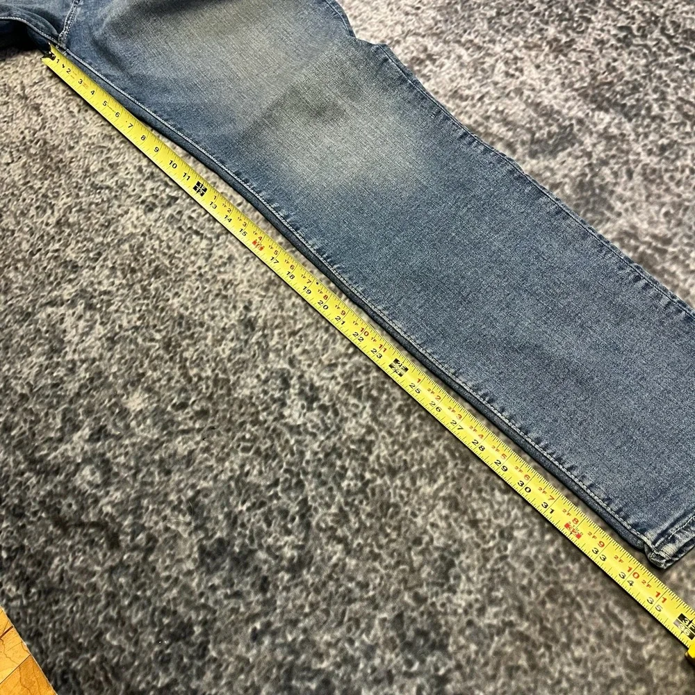 True Religion‎ Rocco Relaxed Skinny Jeans Mens 36x34 Blue Stitch Logo Hip-Hop